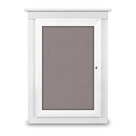United Visual Products Sliding Glass Door Radius Letterboard, Hdr, 48"x36", White/Burgundy Vinyl UV9020ACSH-WHITE-BURGUNVL